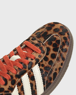 Adidas Samba OG Panter close up toe lace up