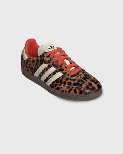 Adidas Samba OG Panter zijaanzicht schuin voorkant