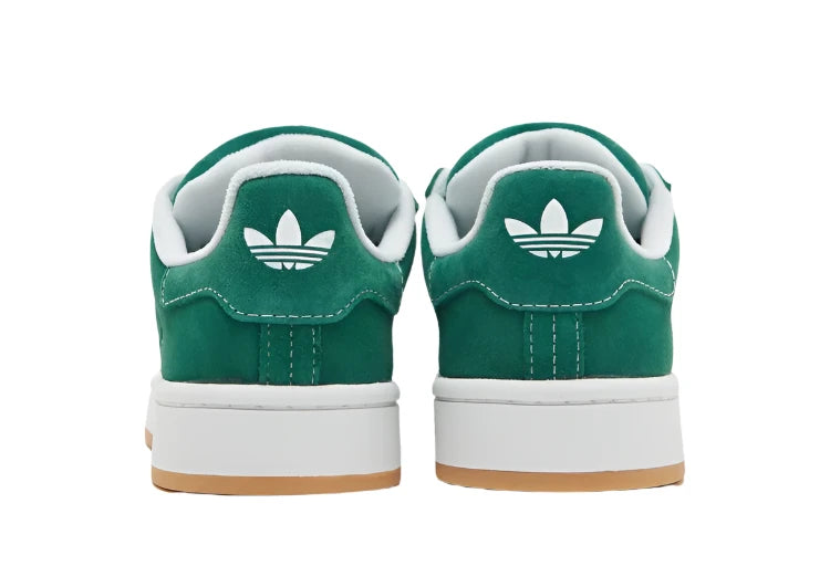 Adidas Campus 00s Sneaker Groen van de achterkant met adidas logo