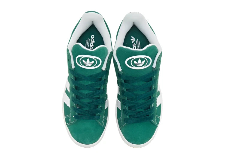 Adidas Campus 00s Sneaker Groen vanaf de bovenkant met adidas logo