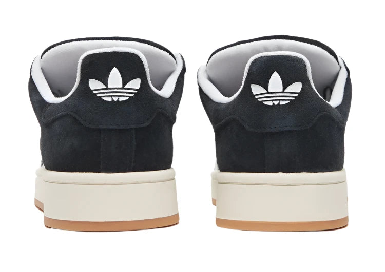 Adidas Campus 00s Sneaker Zwart van de achterkant met Adidas logo