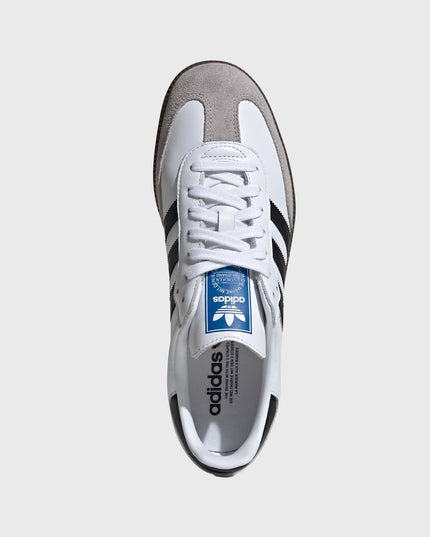 Adidas Originals Samba Unisex Sneaker Wit / Zwart Bovenkant/ bovenaanzicht