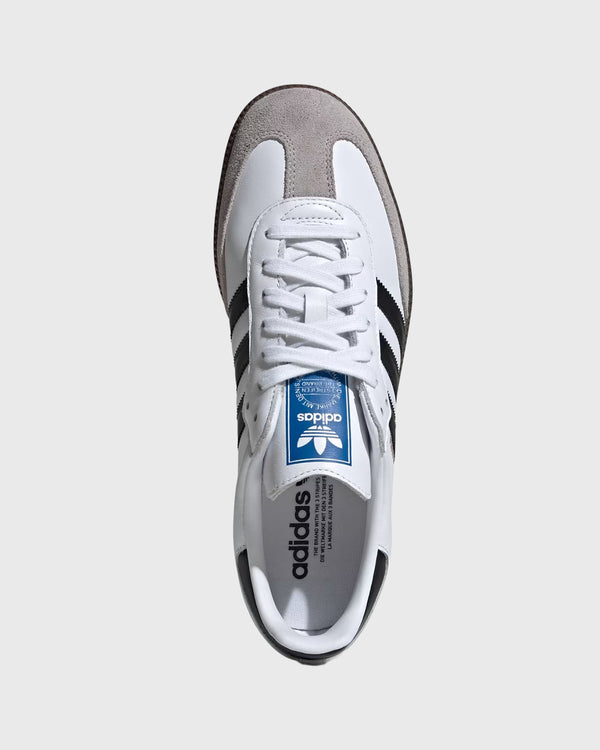 Adidas Originals Samba Unisex Sneaker Wit / Zwart Bovenkant/ bovenaanzicht