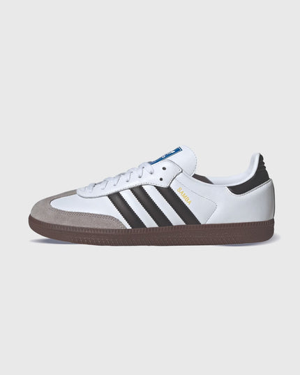 Adidas Originals Samba Unisex Sneaker Wit / Zwart Neusaanzicht links
