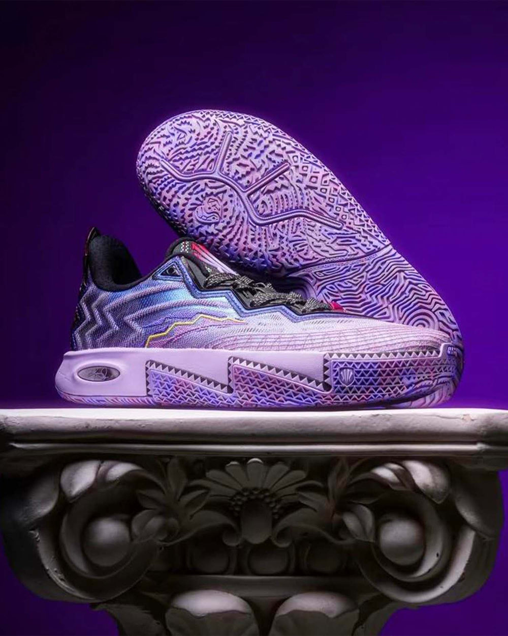 Anta KAI 2 Mentality Basketbalschoen Paars links