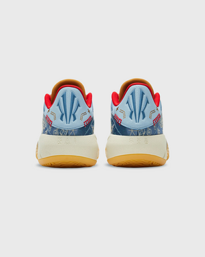 Anta KAI 3 Politics Patchwork achteraanzicht hak kyrie irving logo blauw