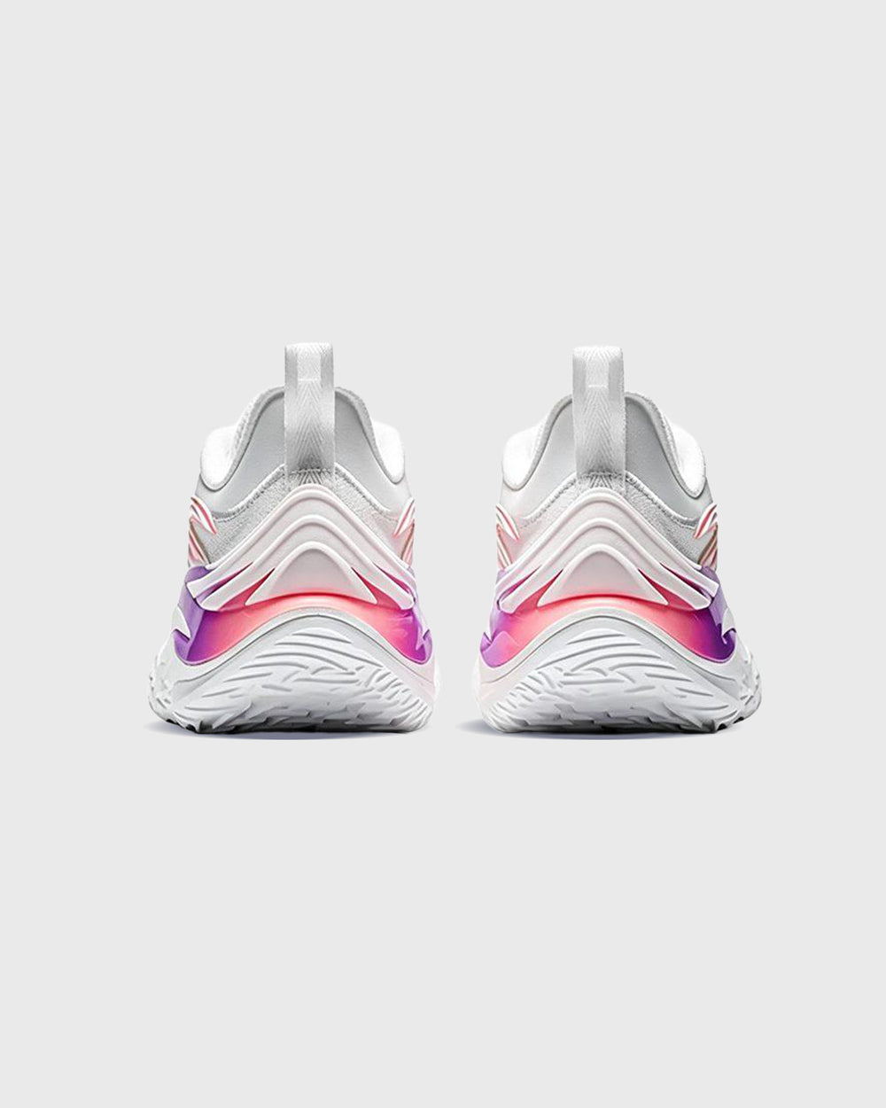 Anta Shock Wave 8 Basketbalschoen Wit Roze links