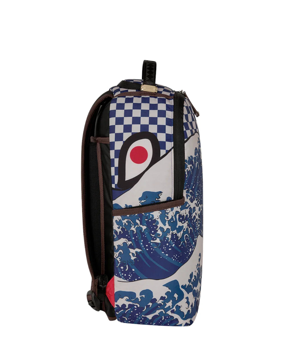 Sprayground Ichimatsu-Moyo Camokawa DLX-Cotton Rugzak Blauw