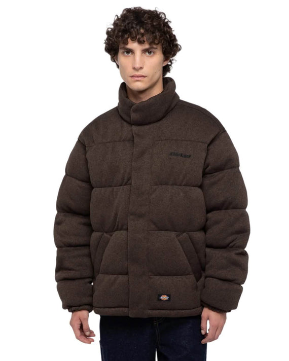 BAKER PUFFER JACKET BLACK op model 