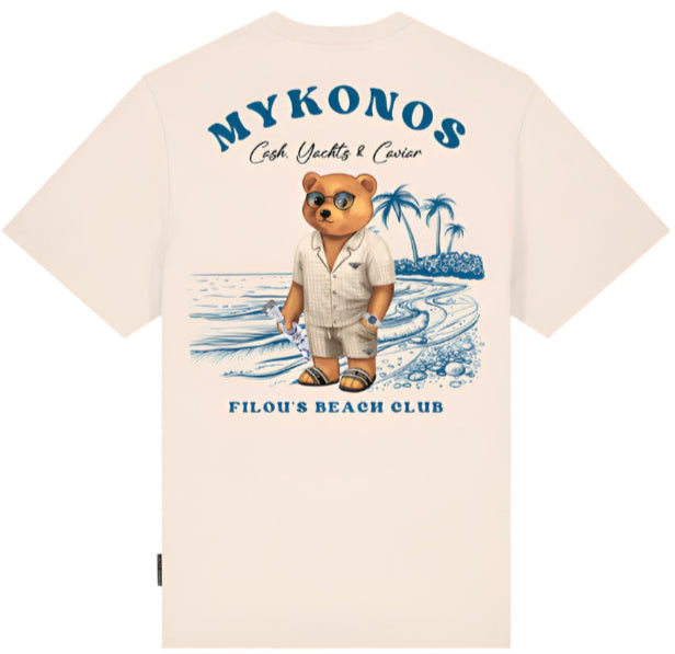 Baron Filou CXIII Mykonos Backprint T-shirt Beige