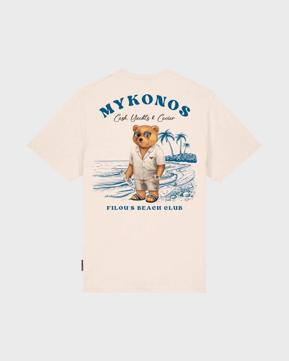 Baron Filou CXIII Mykonos Backprint T-shirt Beige