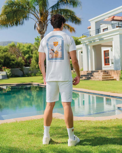 Baron Filou CXIV Greek Framed Backprint T-shirt Wit