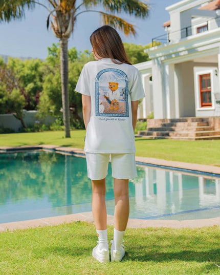 Baron Filou CXIV Greek Framed Backprint T-shirt Wit