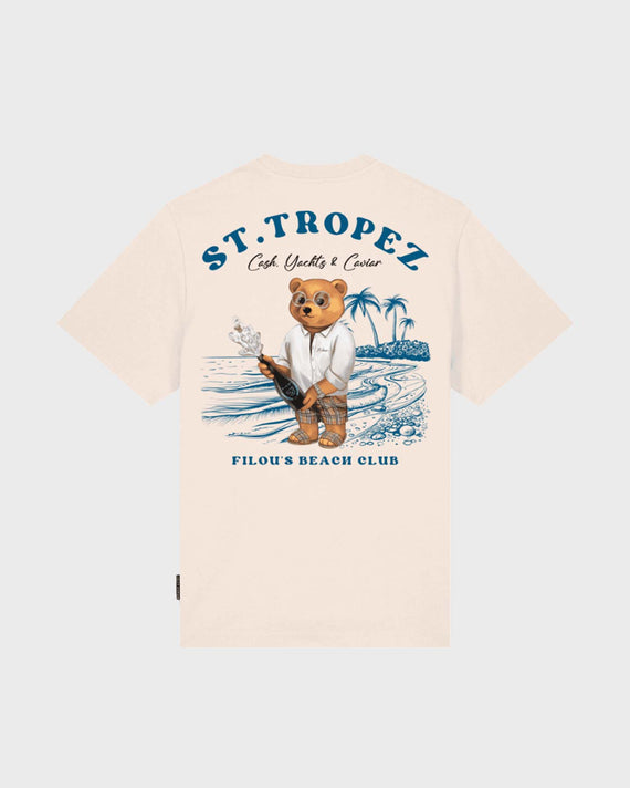 Baron Filou CXIV St. Tropez Backprint T-shirt Beige