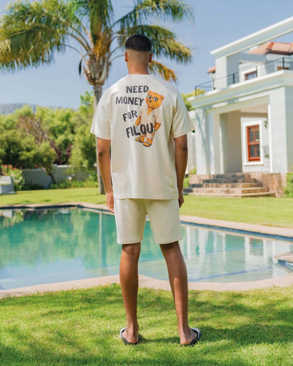 Baron Filou Oversized Backprint T-Shirt Need Money