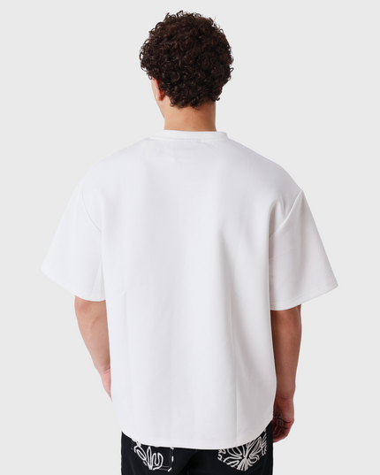 Bandana T-Shirt Wit achteraanzicht rug model