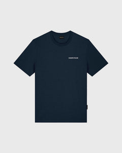 Baron Filou Backprint CLXVIII T-Shirt Navy voorkant met opdruk naam baron filou