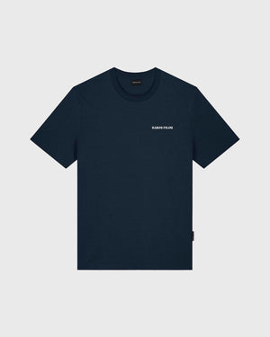 Baron Filou Backprint CLXVIII T-Shirt Navy voorkant met opdruk naam baron filou