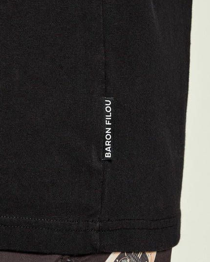 Baron Filou CLXIX T-Shirt Zwart close up label baron filou