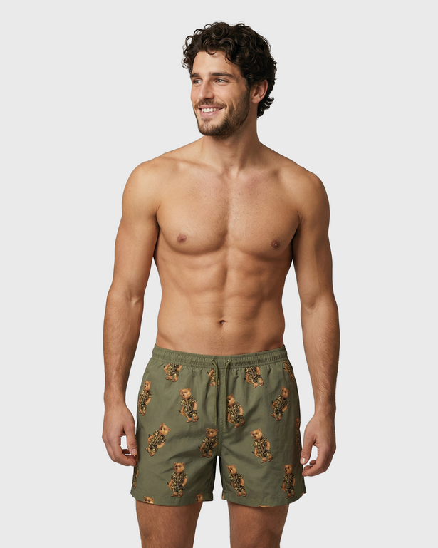 Baron Filou CLXVI All Over Zwembroek met model vooraanzicht