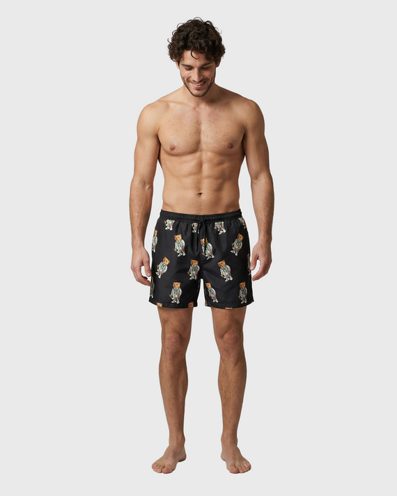 Baron Filou CXL All Over Zwembroek Zwart met model