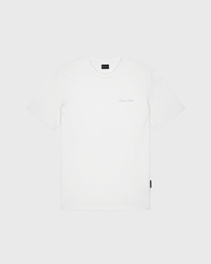 Baron Filou Oval Backprint CLXIX T-Shirt Wit opdruk baron filou letters op de borst