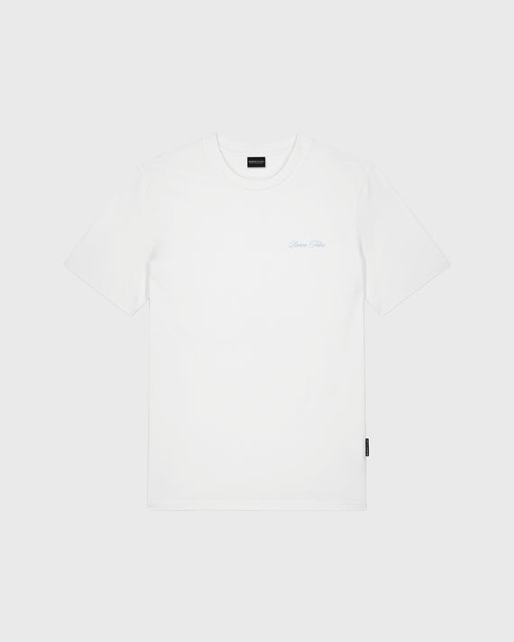 Baron Filou Oval Backprint CLXIX T-Shirt Wit opdruk baron filou letters op de borst