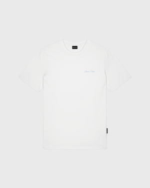 Baron Filou Oval Backprint CLXIX T-Shirt Wit opdruk baron filou letters op de borst