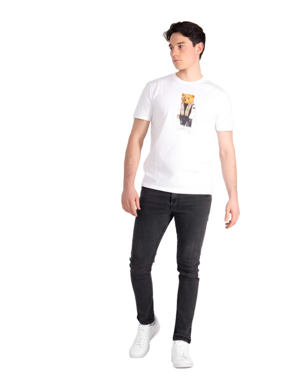 Baron-Filou-Organic-T-Shirt-Filou-LXVIII-White-Male-Model-Front-Full-Body