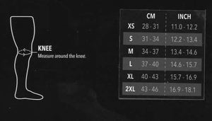 Blindsafe-Knee-padding-Size-Chart