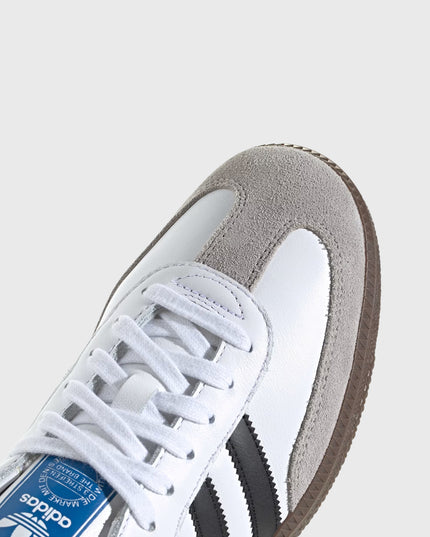 Adidas Originals Samba Unisex Sneaker Wit / Zwart Close up