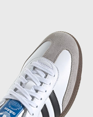 Adidas Originals Samba Unisex Sneaker Wit / Zwart Close up
