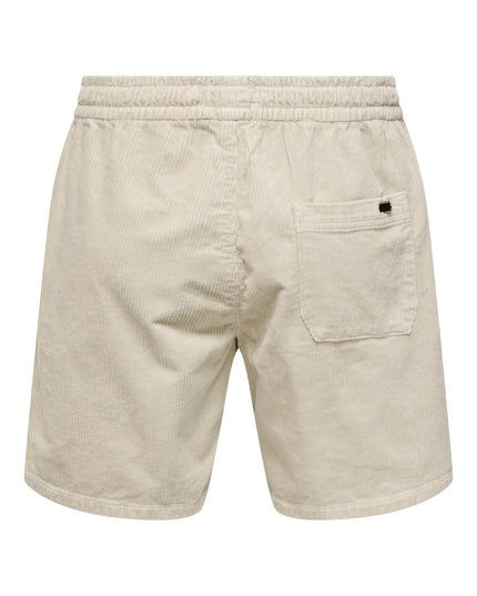 Only & Sons Tel Cordshorts in Beige