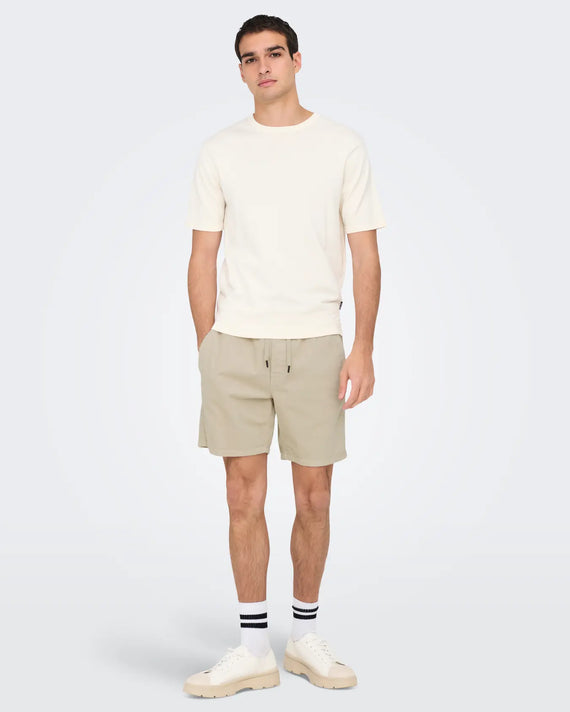 Only & Sons Tel Corduroy Short Beige