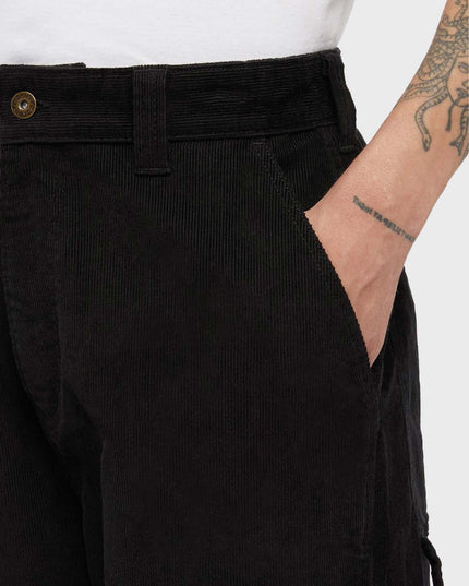 Dickies Pantalon Long Carpenter En Velours Côtelé Noir