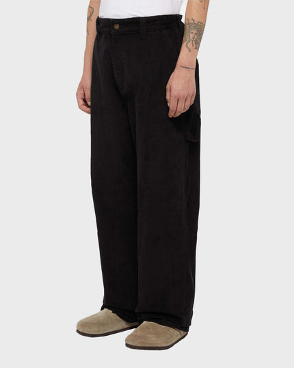 Dickies Pantalon Long Carpenter En Velours Côtelé Noir