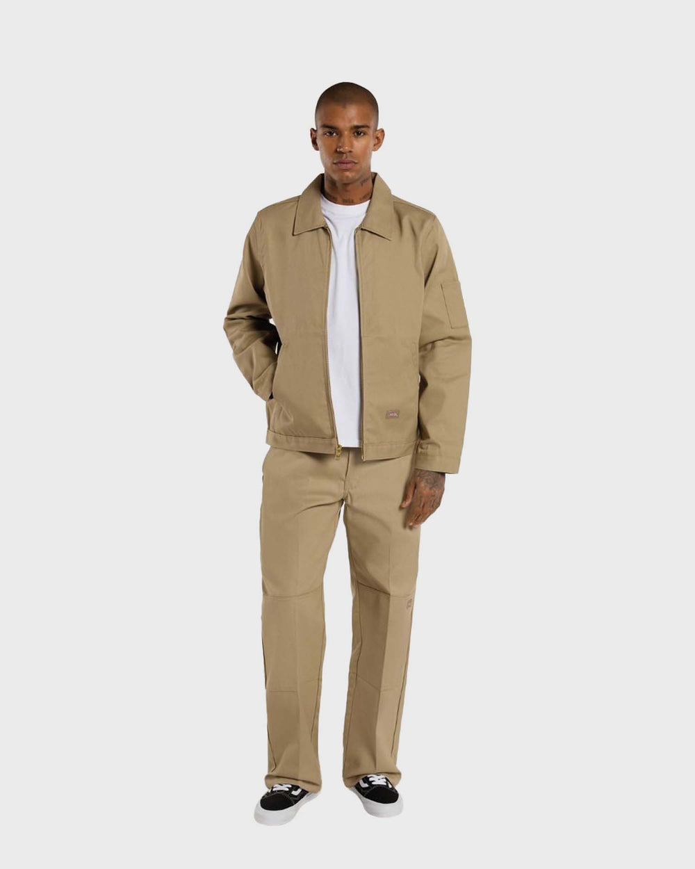 Double Knee Worker Broek Beige