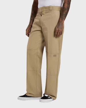 Double Knee Worker Broek Beige