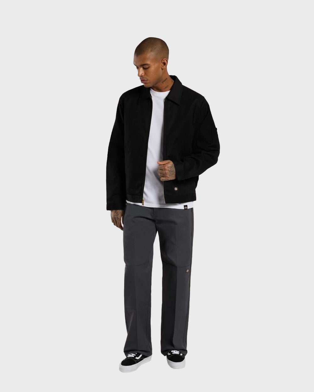Double Knee Worker Pants Charcoal