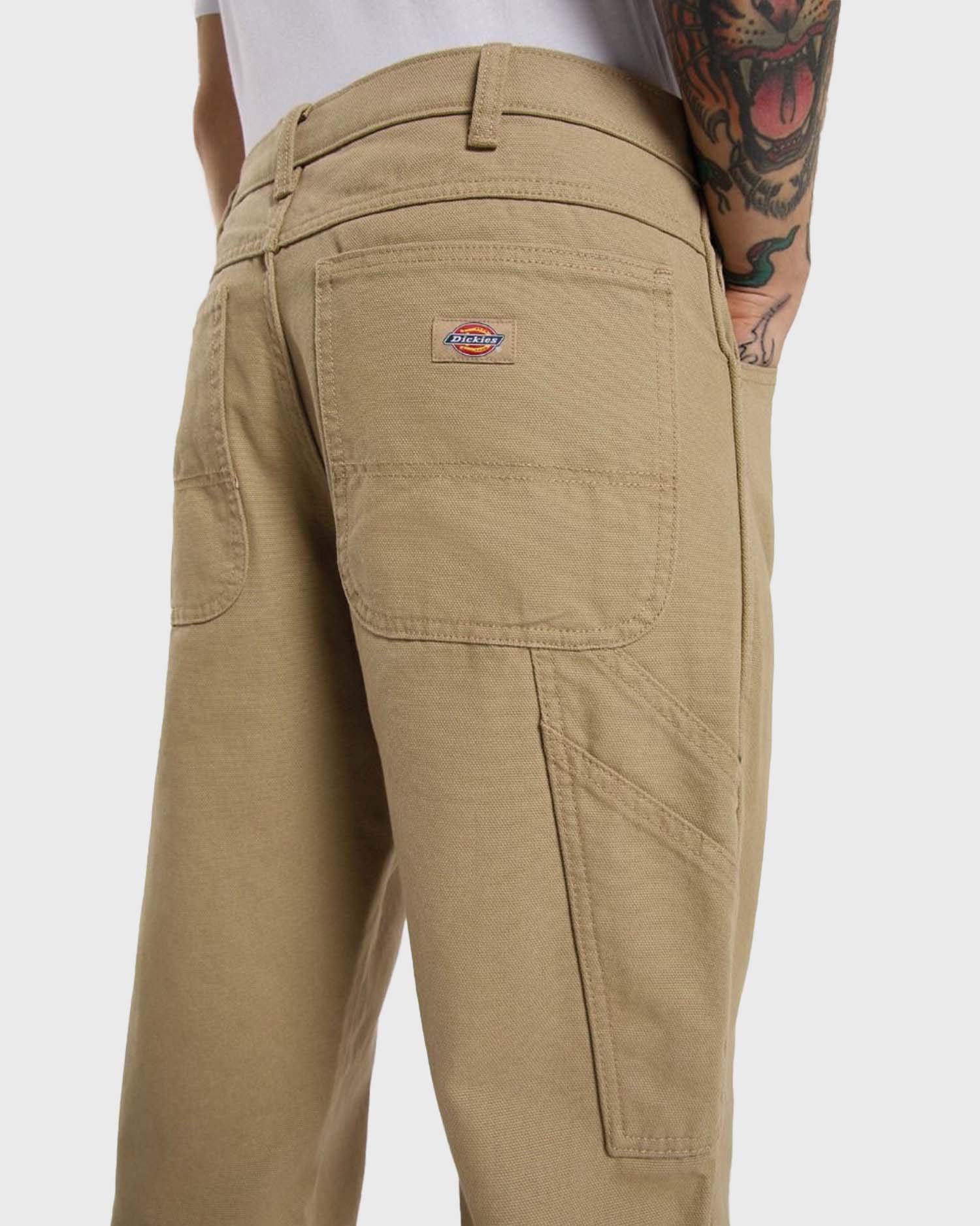 Dickies Heren Dickies Broek Beige Dickies Duck Carpenter Long