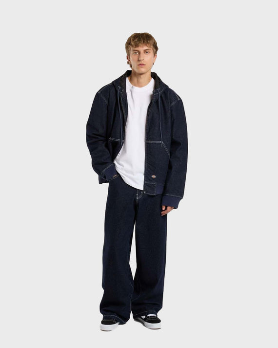 Dickies Hooded Denim Jas Donkerblauw