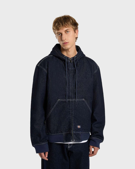 Dickies Hooded Denim Jas Donkerblauw