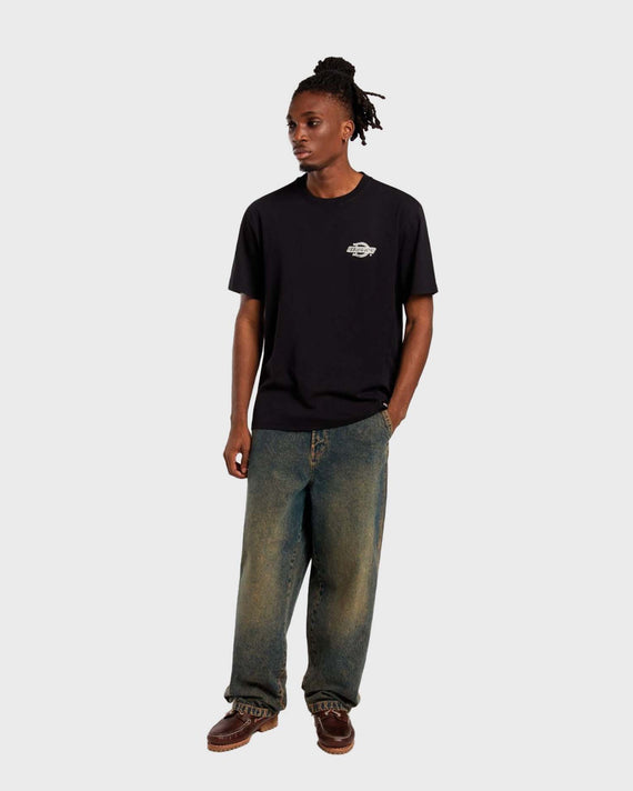 Madison Denim Baggy Jeans Overdye Brown Wash