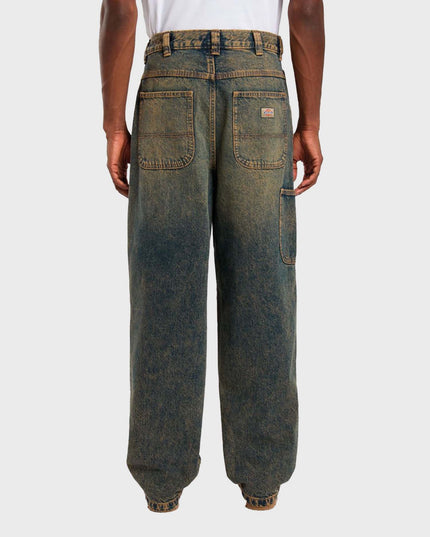 Madison Denim Baggy Jeans Overdye Brown Wash