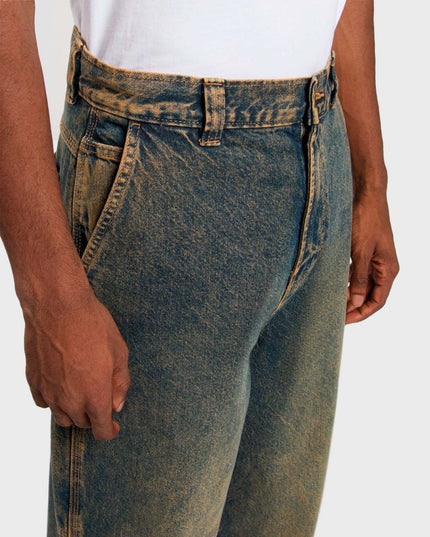 Madison Denim Baggy Jeans Overdye Brown Wash