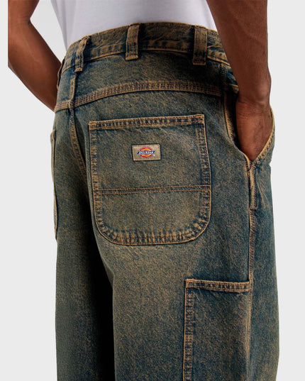 Madison Denim Baggy Jeans Overdye Brown Wash