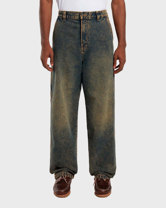Madison Denim Baggy Jeans Overdye Brown Wash