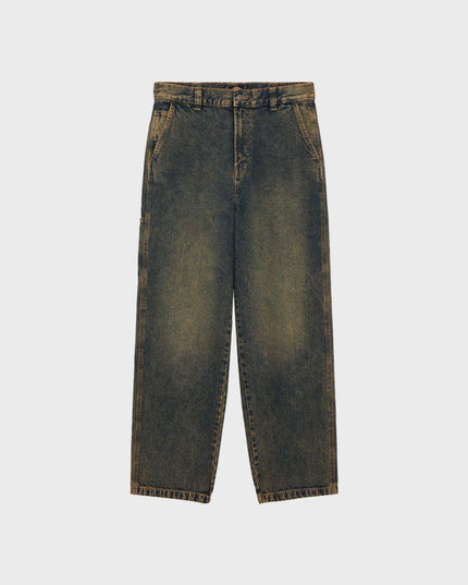 Madison Denim Baggy Jeans Overdye Brown Wash