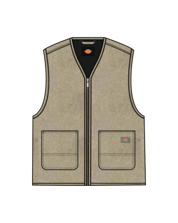 Dickies Canvas Summer Vest Desert Sand
