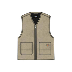 Dickies Canvas Summer Vest Desert Sand